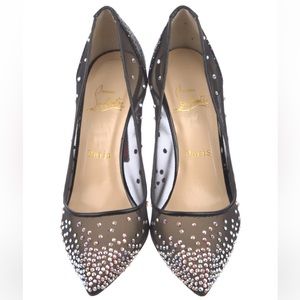 Christian Louboutin Follies Strass Swarovski Crystal Embellished Pump
